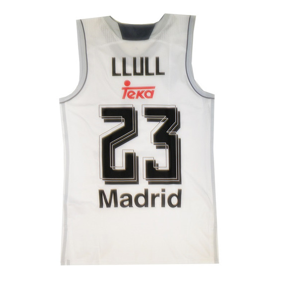 Camiseta Llull #23# Real Madrid Basket 2015-2016 (blanco/gris)