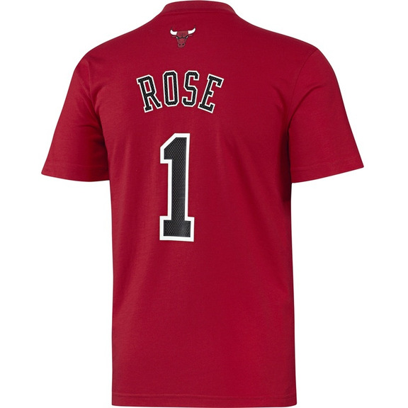 Adidas NBA T-Shirt Gametime Rose Bulls (rot/schwarz/rot)