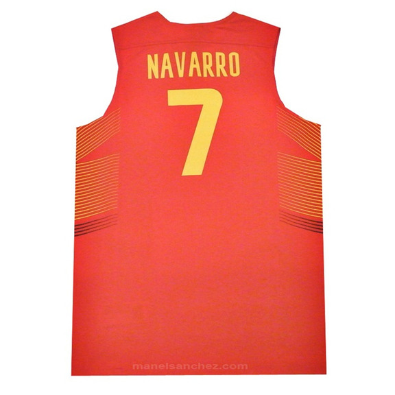T-Shirt Réplica Navarro #7# Spanien 2014 (601/red/gelb)