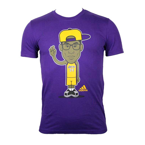 Adidas NBA T-Shirt GFX Karikatur Kobe (purpurpura)