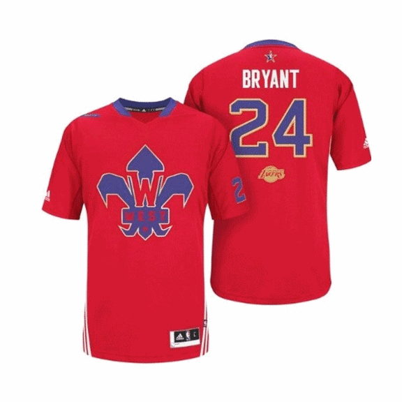 Adidas NBA Camiseta Bryant All-Star 2014 West (rot/purple)
