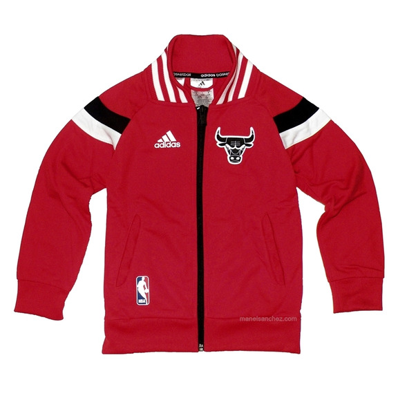 Adidas NBA Bulls Winter Hoops Jacke (rot/weiß)