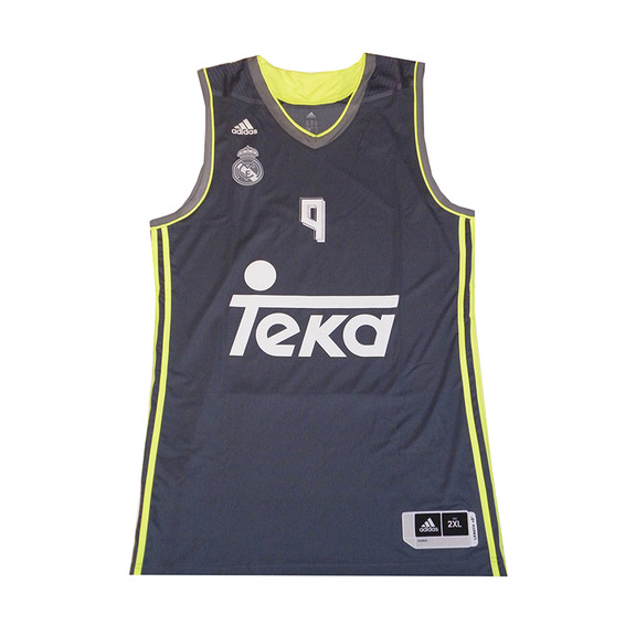 Camiseta F. Reyes #9# Real Madrid Basket 2015-2016 (gris/volt)