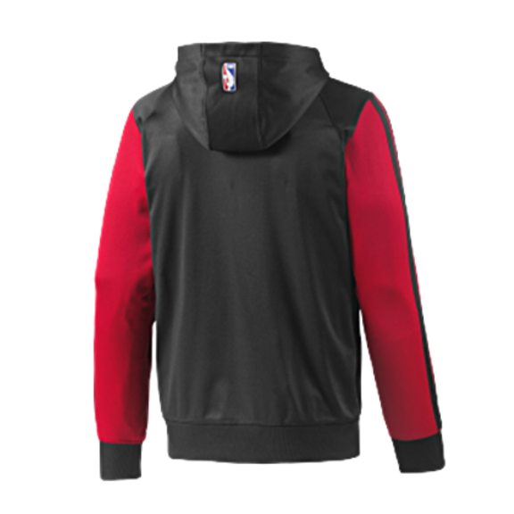 Adidas Sudadera Niño Capucha FZ Chicago Bulls (schwarz/rot)