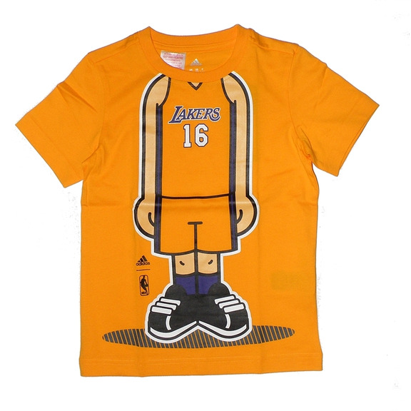Adidas Camiseta Niño GFX Grafische Seen "Gasol No 16" (gelb)