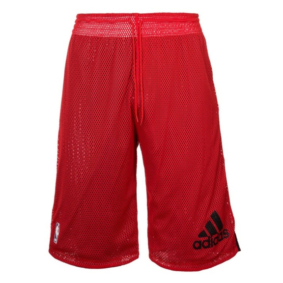 Adidas NBA Short Bulls Reversible Smer R (Negro/Rojo)