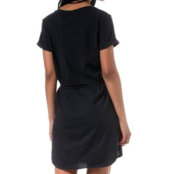 Adidas Vestido Mujer Original Tee Kleid (negro/oro)