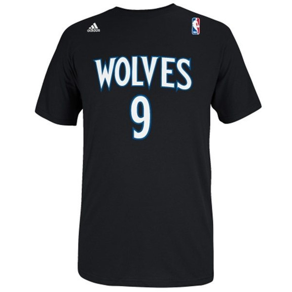 Adidas NBA Camiseta Gametime Wölfe Ricky Rubio (schwarz/weiß)