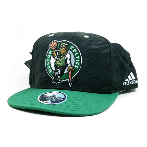 Adidas Gorra Flatbrim Boston Celtics Bordada (schwarz/grün/weiß)