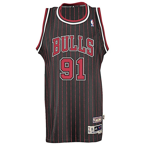 Adidas Camiseta Swingman Rodman Bulls (negro/roja/blanco)