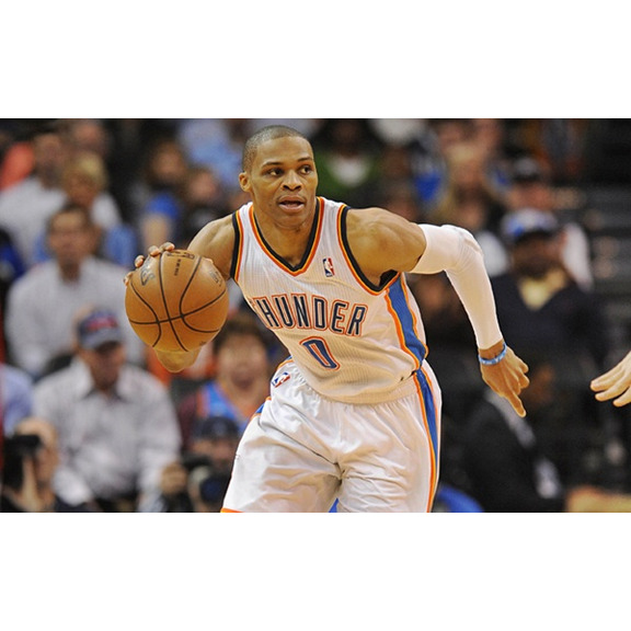 Adidas Camiseta Réplica Russell Westbrook Oklahoma (blanca)