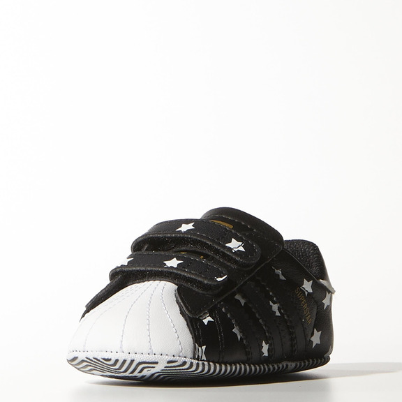 Original Adidas Schuhe Baby Superstar Crib (schwarz/weiß)