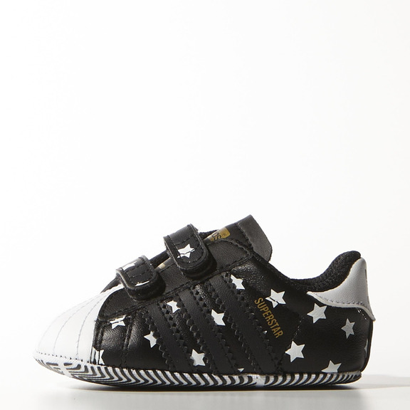 Original Adidas Schuhe Baby Superstar Crib (schwarz/weiß)