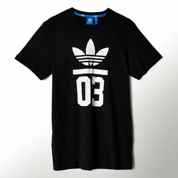 Adidas Originals Camiseta 3-Streifen Trefoil (negro/blanco)