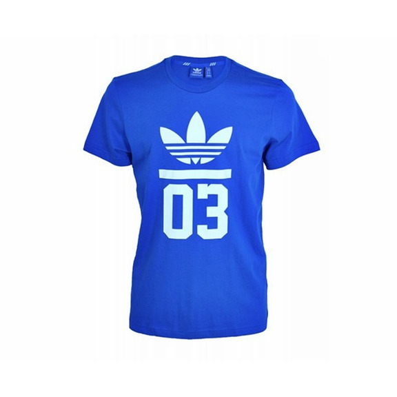 Adidas Originals Camiseta 3-Streifen Trefoil (azul/blanco)