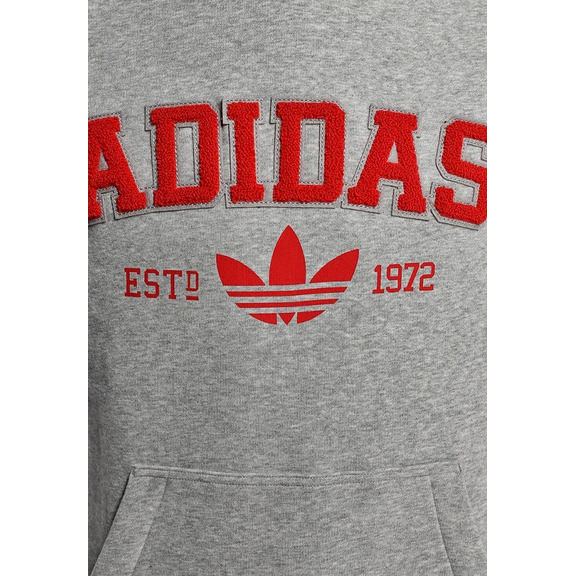 Adidas Originals Sudadera Slim Fleece (gris/rojo)