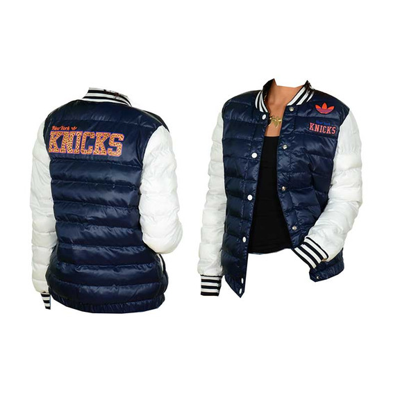Original Knicks Varsity Damen Jacke (blaue Tinte/Weiß)