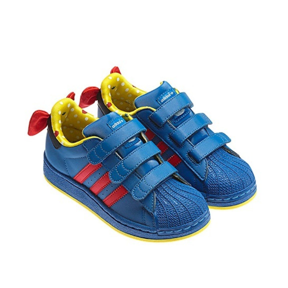Adidas Superstar Disney Blanca Snows CF K (blau/rot/gelb)
