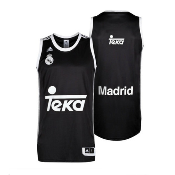 Adidas Camiseta Basilikum Replika 2a Equipación Real Madrid 2014/15 (schwarz/weiß)