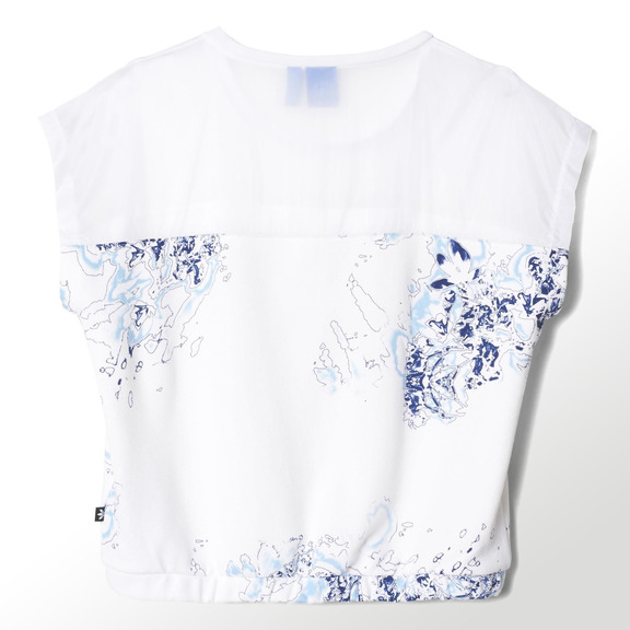 Original Adidas Camiseta Mujer London Logo (schwarz/blau)