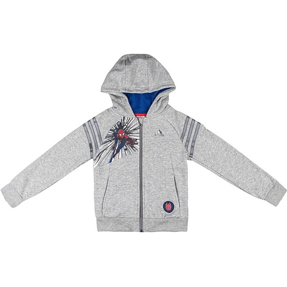 Adidas Chándal Capucha Marvel Spider-Man FZ (gris/griscuro)