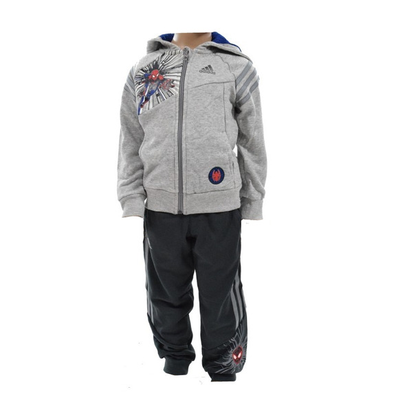 Adidas Chándal Capucha Marvel Spider-Man FZ (gris/griscuro)