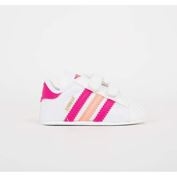 Adidas Superstar Crib (weiß/rosa/dorado)