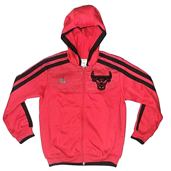 Juniorjacke Adidas Chicago Bulls (rot/schwarz)