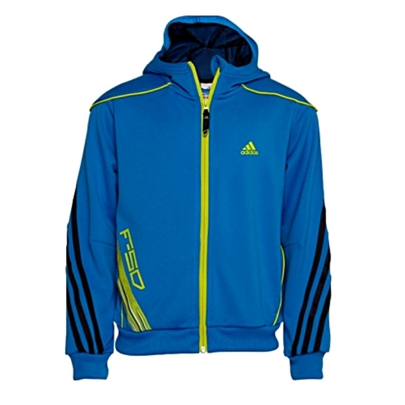 Adidas YB F50 Full Zip Shredder (blau/lima)