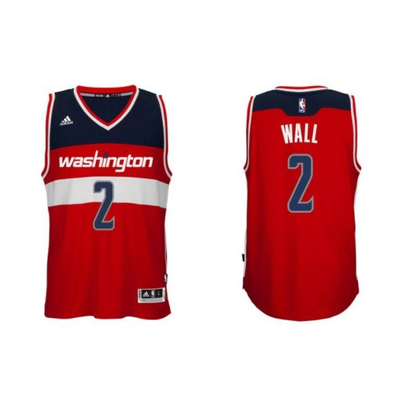 Adidas Camiseta Swingman John Wall Wizards (rojo/marino/blanco)