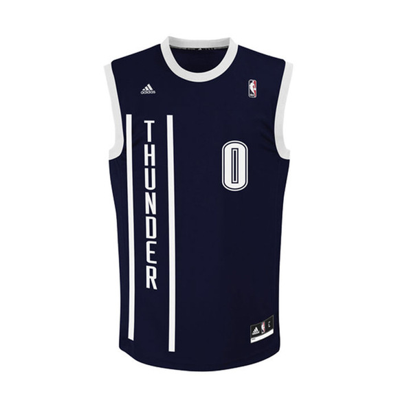 Camiseta NBA Réplica Westbrook #0# Oklahoma (navy/white)