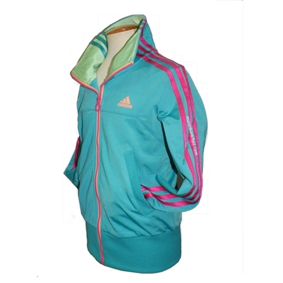 Adidas Chaqueta YG Reinv TT (grün/pink)
