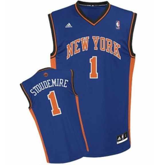 Adidas Camiseta Amar\\'e Stoudemire Knicks (azul/naranja)