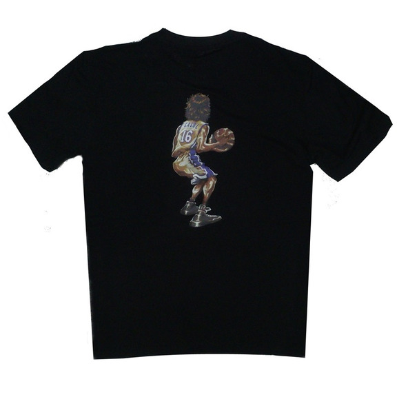 Adidas T-Shirt NBA GFX Karikatur Gasol (schwarz)