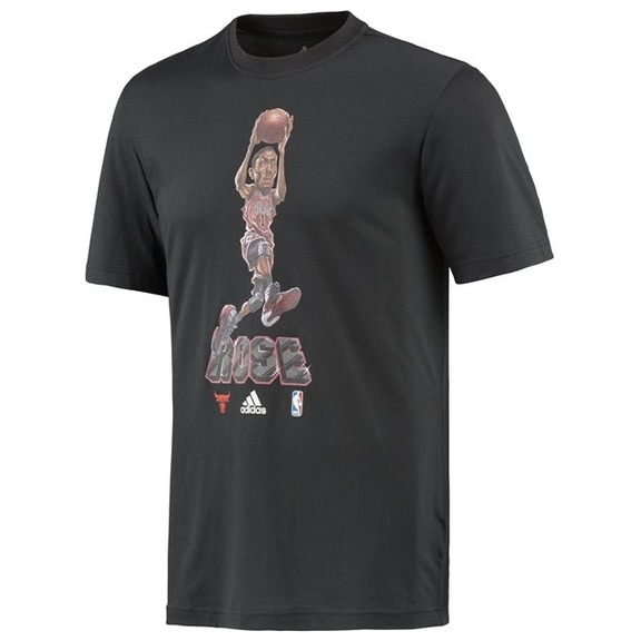 Adidas NBA Hemd GFX Caricature Rose (schwarz/schwarz)