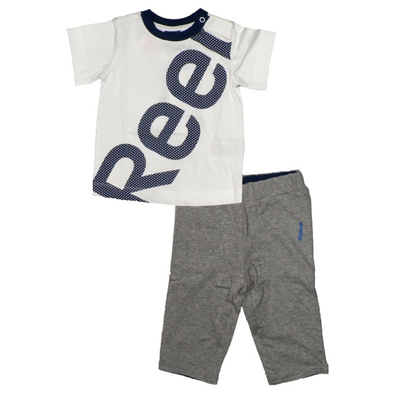 Reebok Baby Sommer Set (weiß/gris/blau)