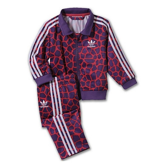 Adidas Chándal Inf Firebird Jiraffe (purpura/rosa)
