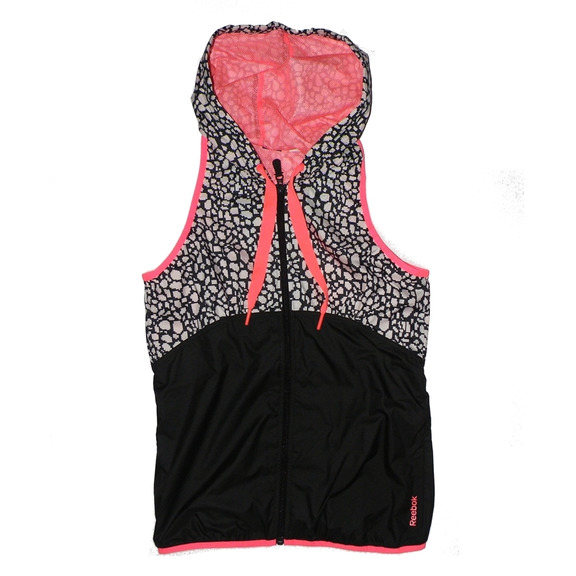 Reebok Chaleco Sleeveless (Negro/Blanco/rosa)