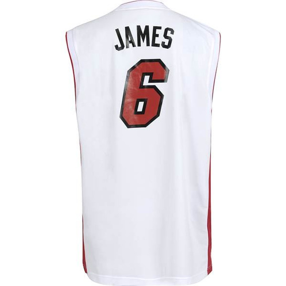 Adidas T-Shirt Replica Lebron James Miami (blanco)