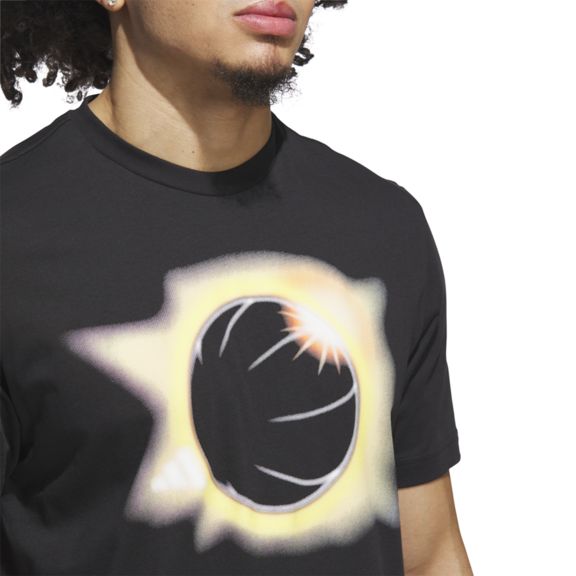 Adidas Basketball Novelty Eclipsed Graphic Tee "Black"