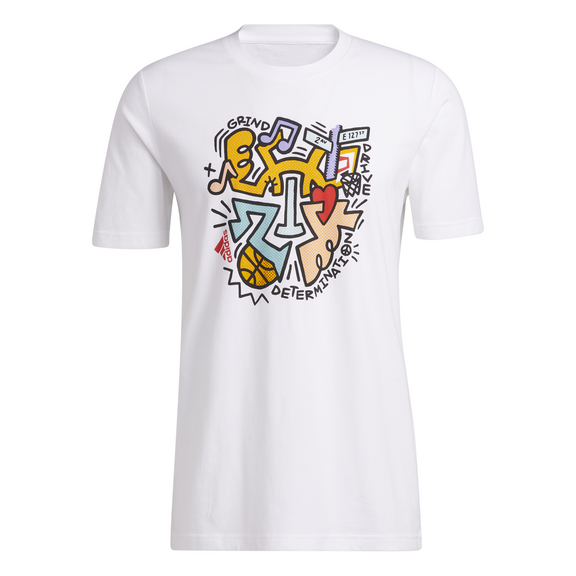 Adidas Donovan Mitchell DON Ausgabe #3 NYC Tee "White"