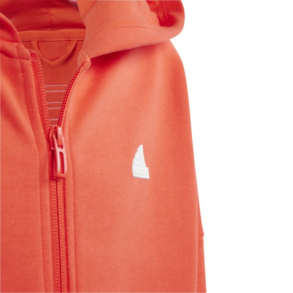 Adidas Girls Future Icons 3-Streifen Full-Zip Hooded Track Top "Bright Red"