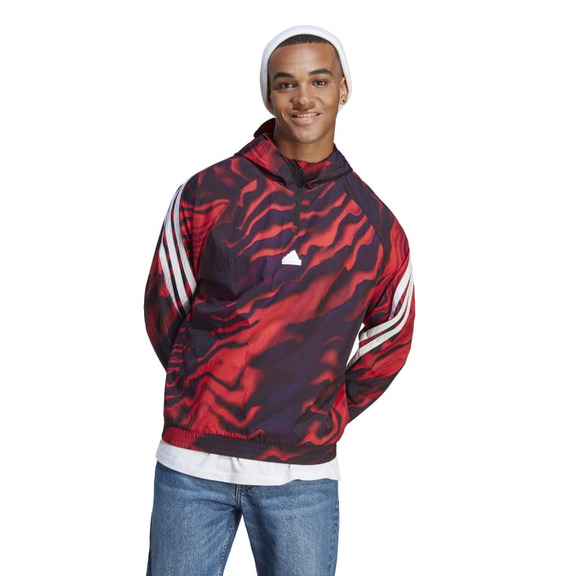 Adidas Future Icons Allover Print Hoodie "Brired"