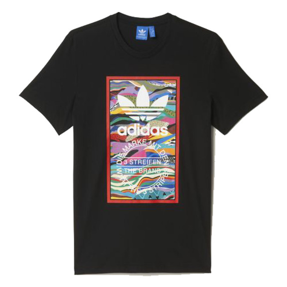 Adidas Originals Camiseta Farbmuster Tongue Label (schwarz)