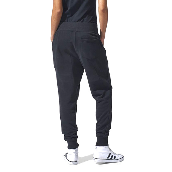 Original Adidas Damen Pant Logo Essentials Baggy (schwarz/weiß)