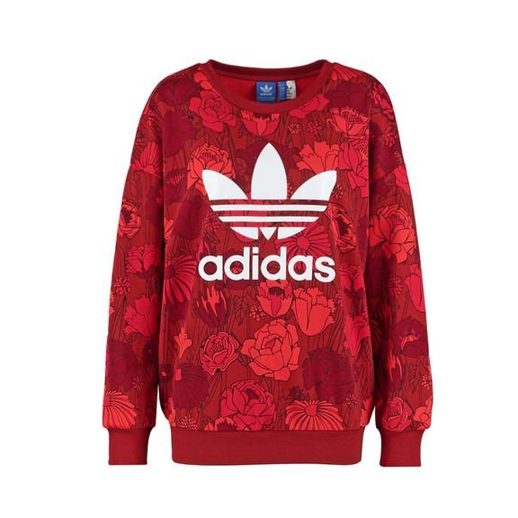 Adidas Originals Trefoil Sweater "Floral Print" (Rot/Weiß)