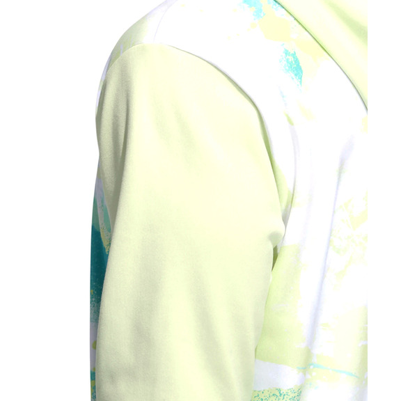 Adidas Sudadera Capucha Basket Allover Drucken "Lime"