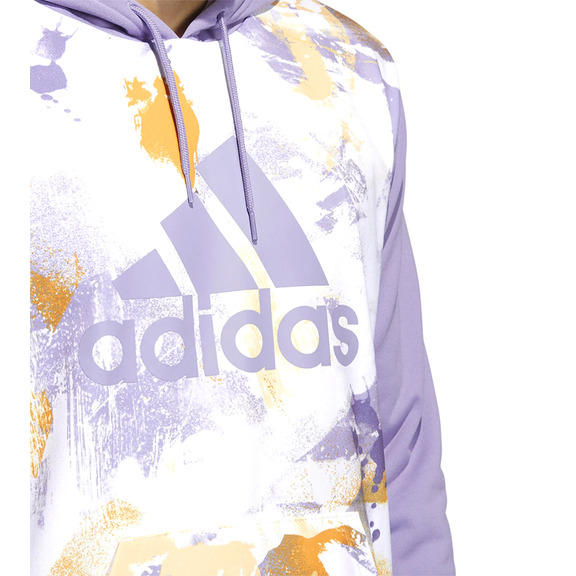 Adidas Sudadera Capucha Basket Allover Print "Magic Lilac"