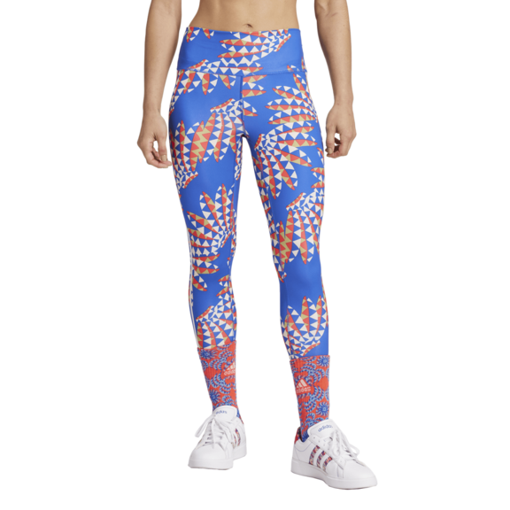 Adidas x FARM Rio 7/8 Leggings "Bold Blue-Bliss Orange"
