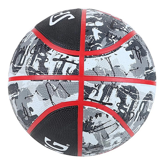 Basket Spalding Black Red Graffiti Sz7 Gummi (Tabelle 7)